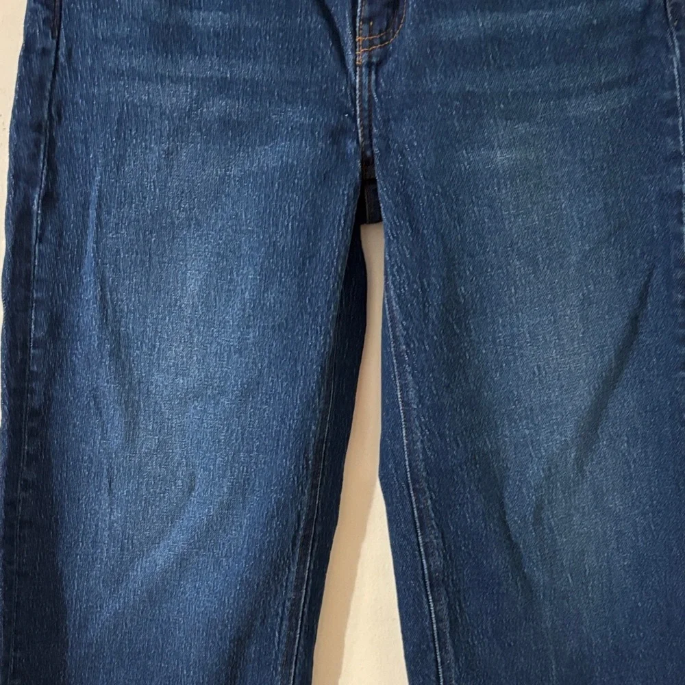 Quince Bella Stretch Relaxed Straight Stormy Blue Size 28 - Picture 3 of 9